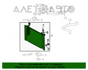 Radiator de răcire apă Toyota Prius 2004-2009