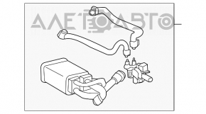 Canistra cu absorbant de carbon Toyota Prius 2004-2009, suportul este rupt.