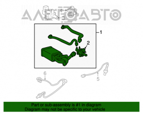 Canistra cu absorbant de carbon Toyota Prius 2004-2009 fără supapă