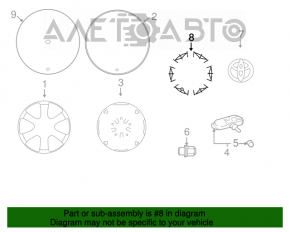 Capac R15 Toyota Prius 2004-2009