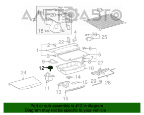 Suport roată de rezervă Toyota Prius 2004-2009