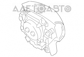 Airbagul de siguranță în volanul șoferului Toyota Prius 2004-2009, negru.