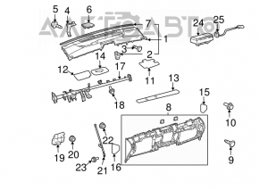 Торпедо передняя панель нижняя часть Toyota Prius 20 04-09