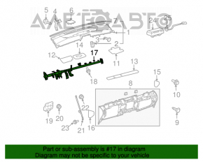 Труба подторпедная усиление Toyota Prius 20 04-09 ржавая