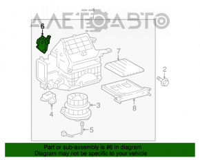 Актуатор моторчик привод печки вентиляция RECIRCULATION Toyota Prius 20 04-09