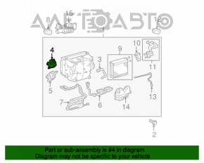 Актуатор моторчик привод печки кондиционер mode Toyota Prius 20 04-09