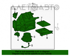 Печка в сборе Toyota Prius 20 04-09