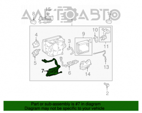 Radiatorul încălzitorului pentru Toyota Prius 2004-2009.