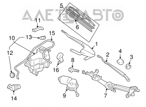 Rezervorul de spălare a parbrizului Toyota Prius 2004-2009 fără capac