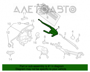 Frâna de mână dreapta Toyota Prius 20 04-09 este ruptă într-un fragment