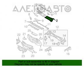 Grila stergatoarelor din plastic stanga Toyota Prius 20 04-09 cu zgarieturi fine