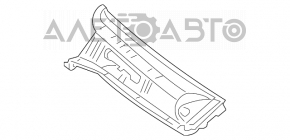 Grila stergatoarelor din plastic dreapta Toyota Prius 20 04-09 fara capac, zgarieturi, garnitura rupta