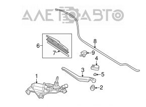 Frână de mână spate Toyota Prius 20 04-09