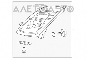 Фара передняя левая Toyota Prius 20 04-05 голая дорест КСЕНОН голая