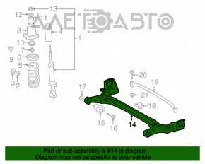 Bara spate Toyota Prius 20 04-09