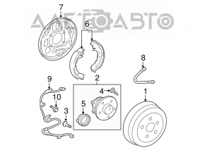 Cablu senzor ABS spate dreapta Toyota Prius 2004-2009