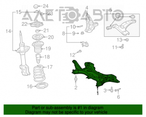 Bara de protecție față Toyota Prius 2004-2009