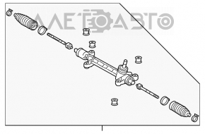Рейка рулевая Toyota Prius 20 04-09