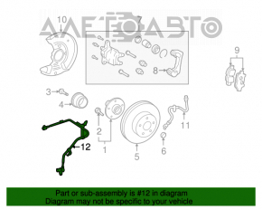 Датчик ABS передний левый Toyota Prius 20 04-09