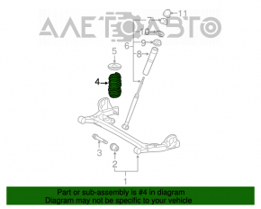 Arc spate dreapta Toyota Sienna 04-10