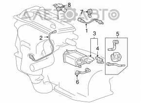 Sonda lambda a doua Toyota Solara 2.4 04-08 noua originala OEM