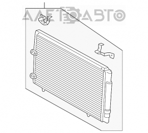 Radiatorul condensatorului de aer condiționat Toyota Solara 2.4 04-08