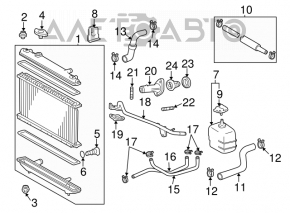 Conducta de racire superioara Toyota Solara 2.4 04-08 noua originala OEM