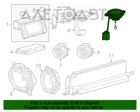 Difuzor torpedo dreapta Toyota Sequoia 08-16