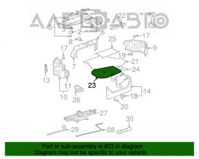 Covor de portbagaj din carton pentru Toyota Solara 2.4 04-08.