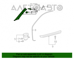 Capacul amortizorului din față dreapta Toyota Solara 2.4 04-08