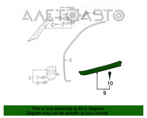 Capacul pragului din față dreapta Toyota Solara 2.4 04-08