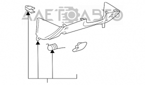 Capacul de bord pentru genunchi Toyota Solara 2.4 04-08 gri.