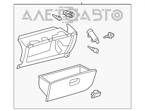 Перчаточный ящик, бардачок Toyota Solara 2.4 04-08 беж