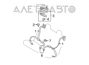 Centura de siguranță din spate dreapta pentru Toyota Solara 2.4 04-08.