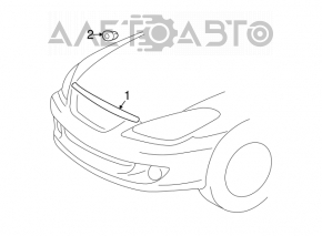 Накладка капота хром Toyota Solara 2.4 04-08