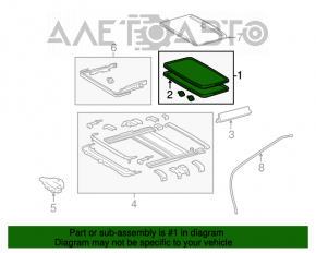 Geamul panoramic Toyota Avalon 05-12