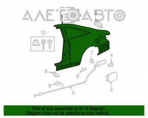 Aripa spate stânga cabriolet Toyota Solara 2.4 04-08.