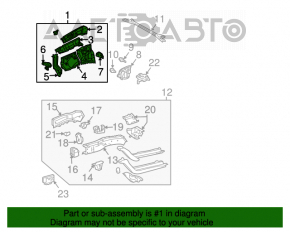 Partea din față stânga Toyota Solara 2.4 04-08 albastră este lovită.