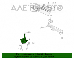 Rezervorul de spălare a parbrizului pentru Toyota Camry v30 2.4 fără capac