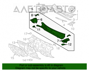 Placa de protecție metalică pentru ștergătoare Toyota Solara 2.4 04-08