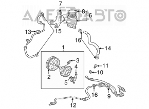 Pompa de direcție asistată hidraulic pentru Toyota Solara 2.4 04-08