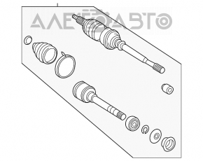 Ax cu roți față stânga Toyota Solara 3.3 04-08