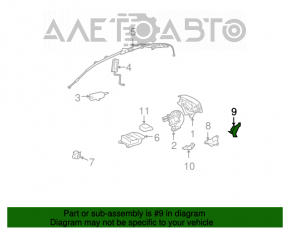 Senzor airbag dreapta spate Toyota Solara 2.4 04-08