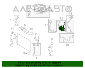 Компрессор кондиционера Nissan Murano z51 09-14