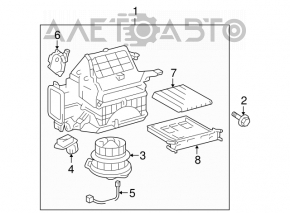 Печка в сборе Toyota Prius 20 04-09