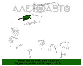 Подушка безопасности airbag пассажирская в торпеде Toyota Avalon 05-12 без пиропатрона