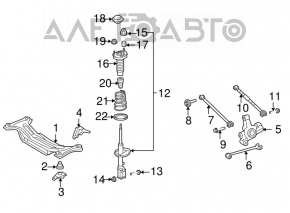 Suport spate stânga Lexus ES350 07-12 nou original OEM