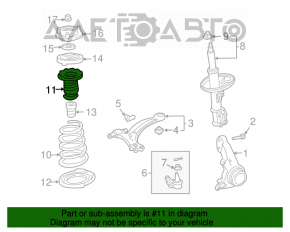 Capacul amortizorului din față stânga Toyota Solara 2.4 04-08