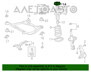 Suport amortizor față dreapta Toyota Solara 2.4 04-08