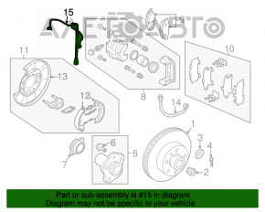 Датчик ABS задний левый Infiniti FX35 FX45 03-08